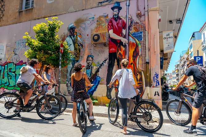 Athens Street Art Bike Tour - Getting started with an e-bike near Thiseio