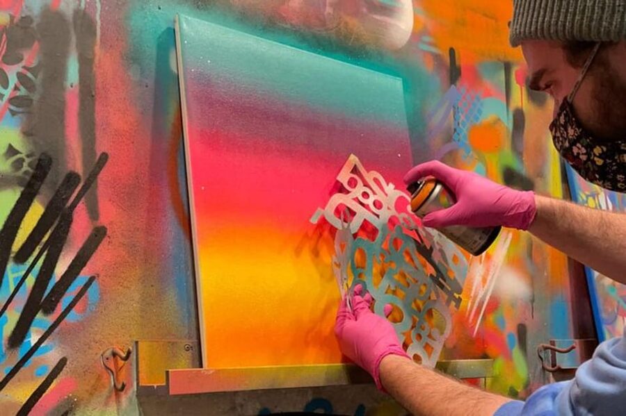 Atlanta: BYOB Spray Paint and Sip - The 90-minute creative session
