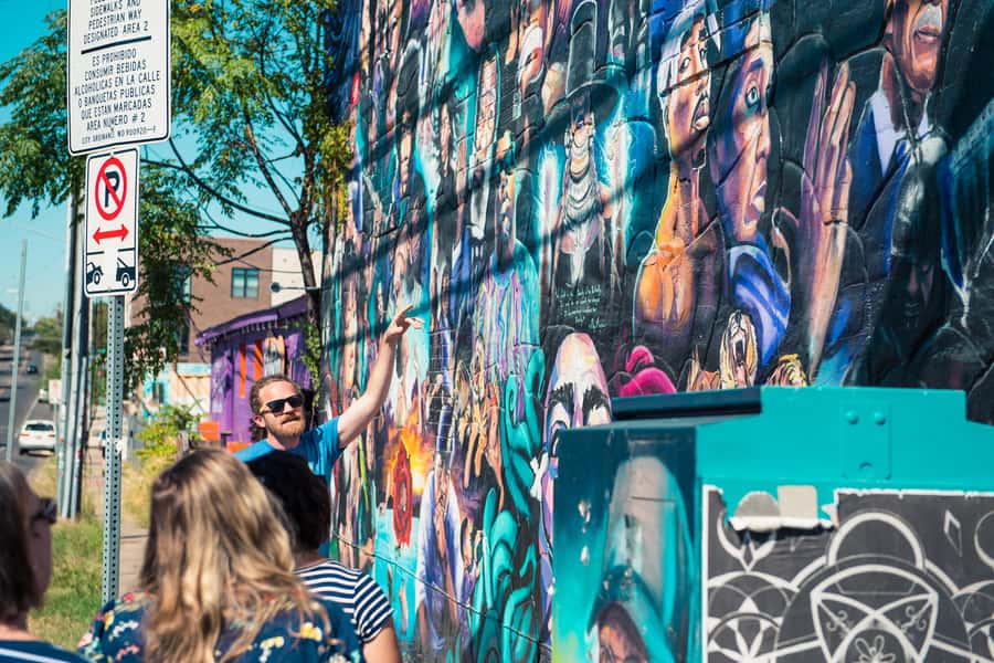 Austin: Street Art and Street Food Tour - The Greetings from Austin mural