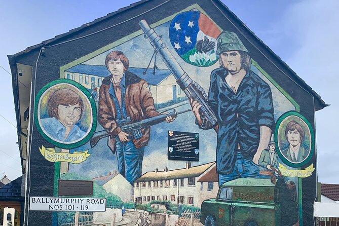 Award Winning Express 2 Hours Belfast Black Taxi/Cab tours - The Bobby Sands mural and the IRA story