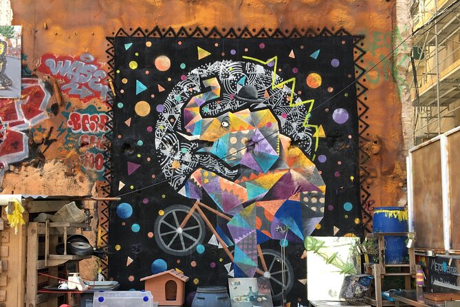 Barcelona Street Art Tour with Exclusive Artist Studios Visit - El Poble Sec and Parallel avenue: large walls and theatre culture