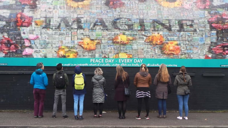 Belfast Troubles : Murals, Street Art, and Peace Wall Tour - Walking into the Shankill area