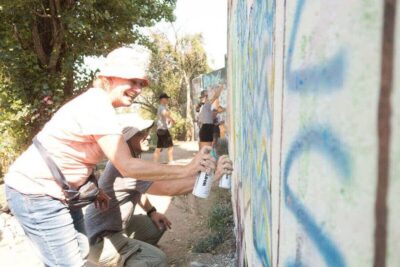 Graffiti Workshop at the Berlin Wall