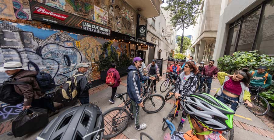 Biking in Full Color: Urban Art Bike Tour - La Macarena and the largest murals