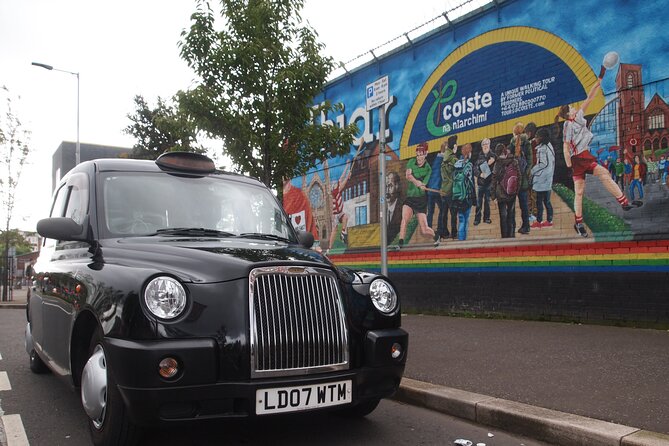 Black Taxi Mural "Tour Like A Local" - Starting at the Bobby Sands Mural and Falls Road