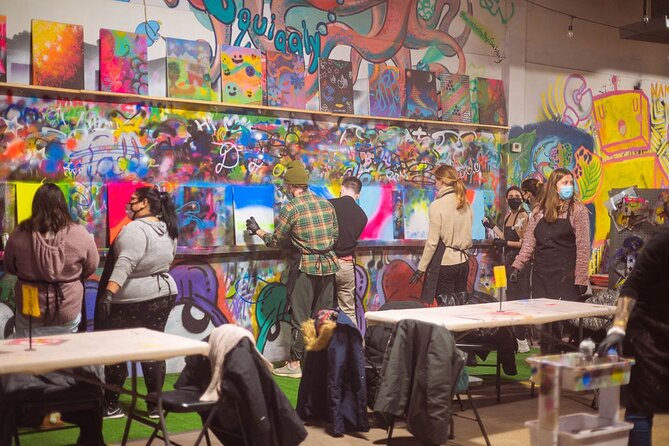 BYOB Spray Paint and Sip at Studio W.I.P. - Key points at a glance