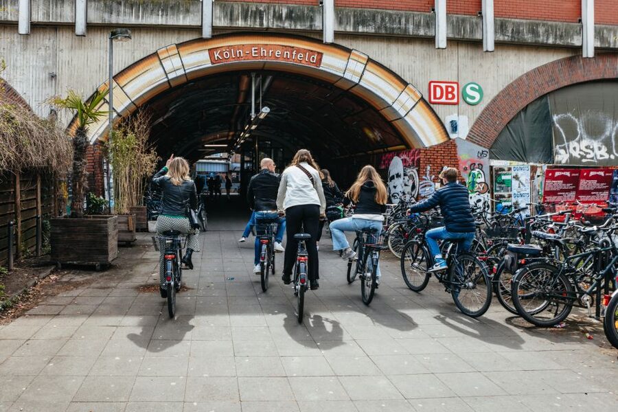 Cologne: Ehrenfeld Street Art Bike Tour - More stops before the Colonius TV Tower