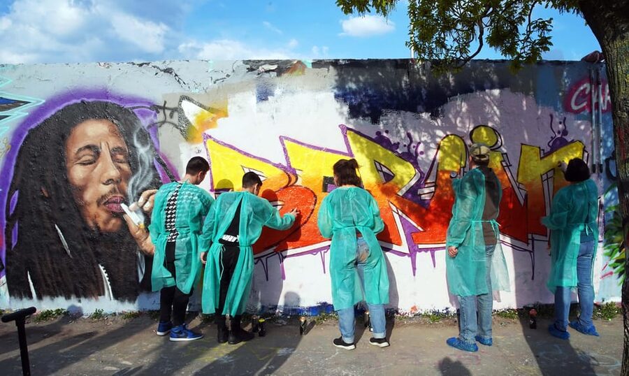 Graffitiworkshop Berlin - Starting at Mauerpark beside Cafe Mauersegler