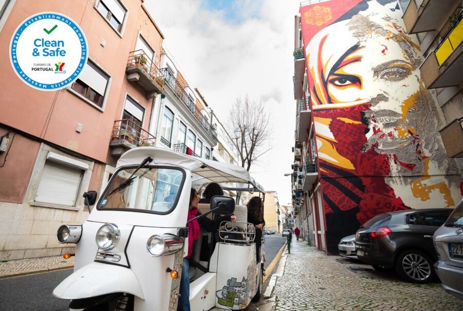 Lisbon: Street Art TukTuk Tour - Alfama adds old streets and art with a strong sense of place