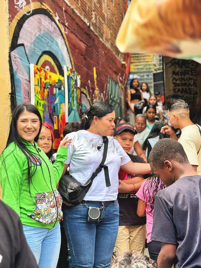 Medellín Comuna 13 local guides snacks and your own graffiti - The meeting point at Cra. 108 #38-12