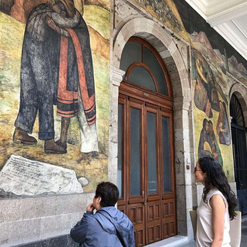 Mexico City: History on Walls. Mexican Murals Walking Tour - A rooftop coffee break with the Historic District below