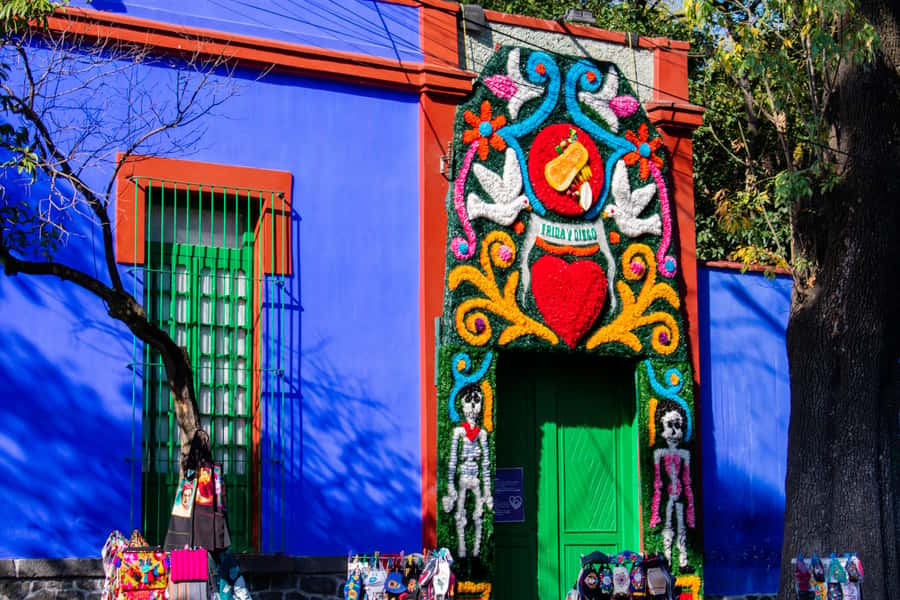 Mexico City: Xochimilco Coyoacan, Frida Kahlo & UNAM Murals - Coyoacán in a 45-minute window