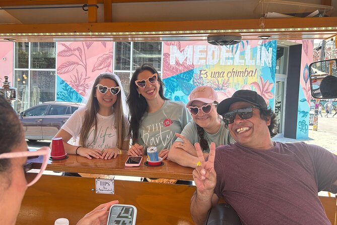Miami Pedal Pub: Arts District Party Bike Pub Crawl - Food and music at 1-800-Lucky