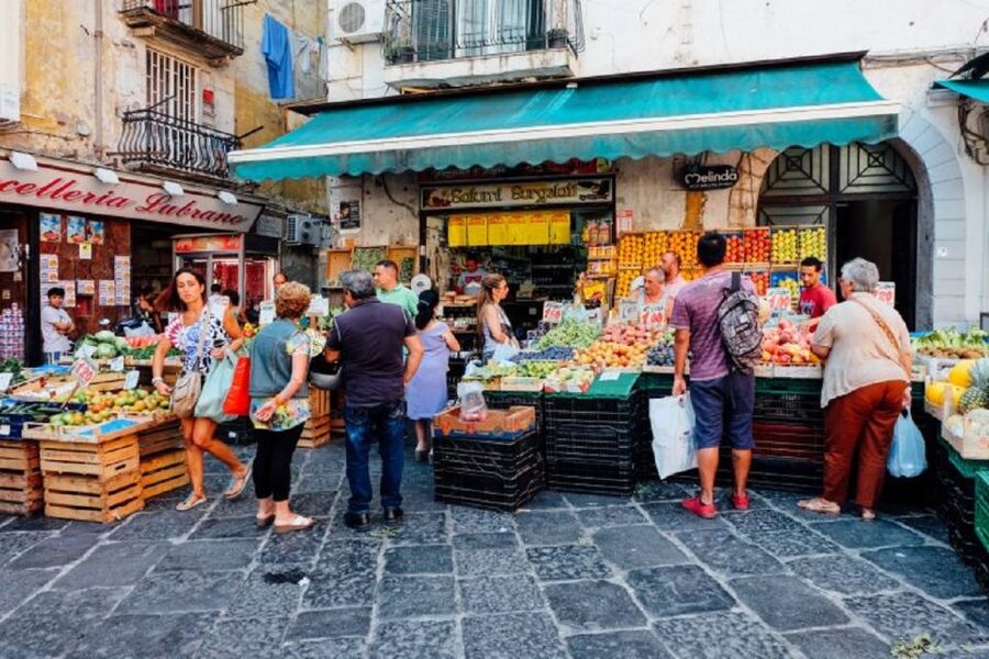 Naples: The Spanish Quarters, Street Art and Local Market - Meeting outside Gran Caffè Gambrinus