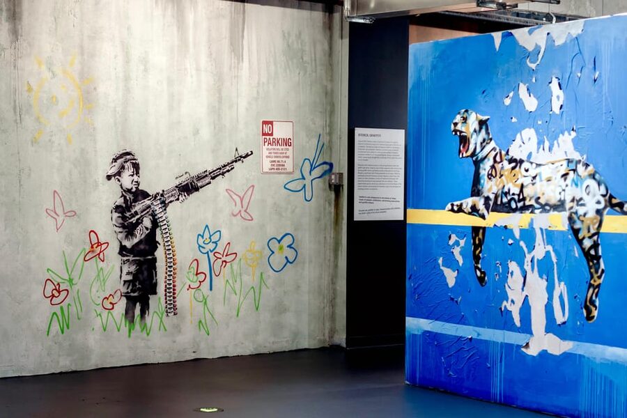 New York City: The Banksy Museum Entry Ticket - Walking through the recreated street art