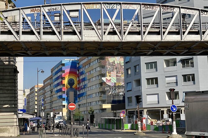 Paris Street Art, smartphone audioguided tour - Boulevard Vincent Auriol becomes the main gallery