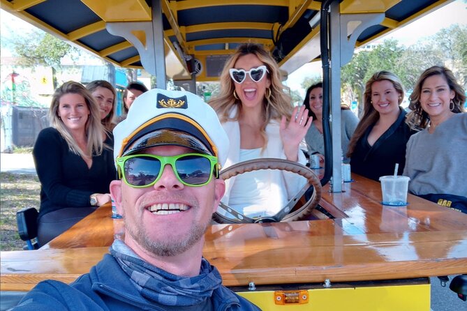 Party Bike through St. Pete with Bar+Mural Stops on Trolley Pub - Ferg’s Sports Bar & Grill: a louder, larger stop
