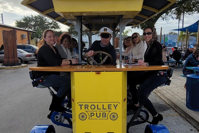Party Bike through St. Pete with Bar+Mural Stops on Trolley Pub - Pinellas Ale Works: a dog-friendly brewery option