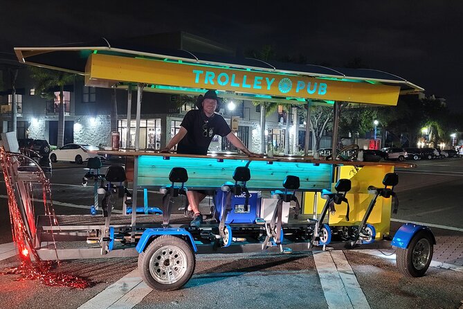 Party Bike through St. Pete with Bar+Mural Stops on Trolley Pub - What to bring and what you will not get