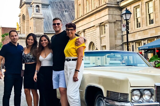 PRIVATE 2-Hour tour of Montréal in Convertible Cadillac + Murals - Starting in Old Montréal near Rue Saint-Paul