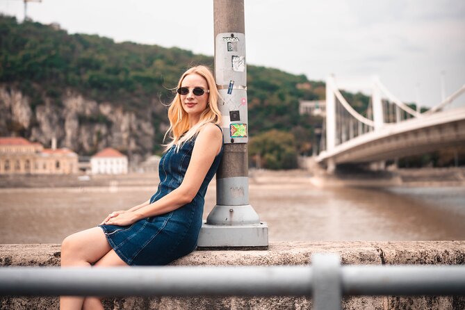 Private Budapest Street Art Photography - Between the bridges, Budapest becomes the photo studio