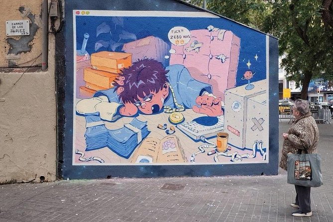 Raval Street Art and Graffiti Guided Tour in Barcelona - Reading Raval through shutters, paste-ups, and walls