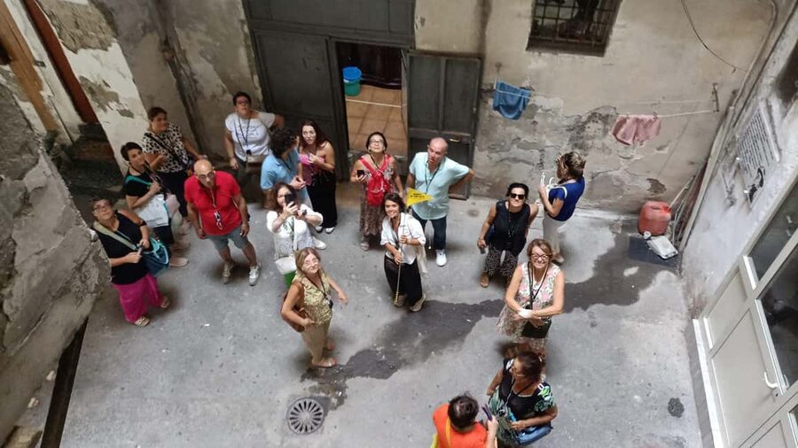 Rione Sanità: tour among street art, architecture, folklore - Palazzo dello Spagnolo and its grand stairway