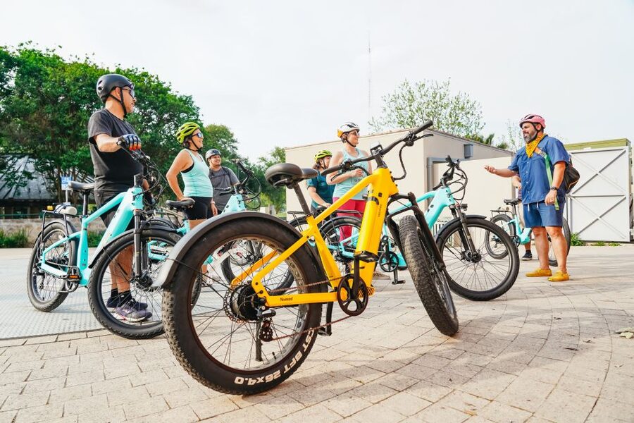 San Antonio: Murals & Hidden Gems E-Bike Tour - Blue Star Arts Complex brings the art indoors and out