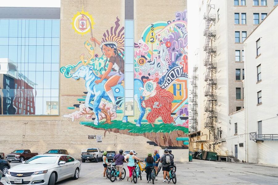 San Antonio: Murals & Hidden Gems E-Bike Tour - Market Square adds history, color, and food advice