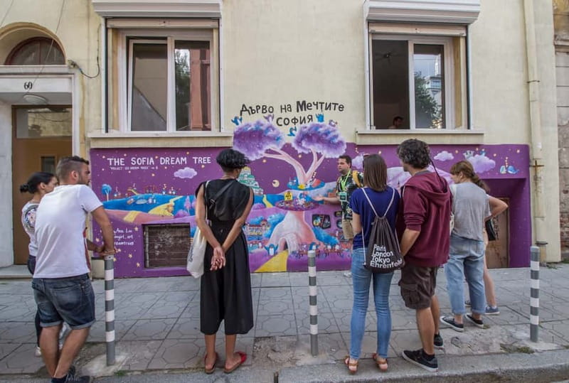 Sofia: Guided Street Art & Stunning Graffiti Walking Tour - Leaving the main boulevards behind