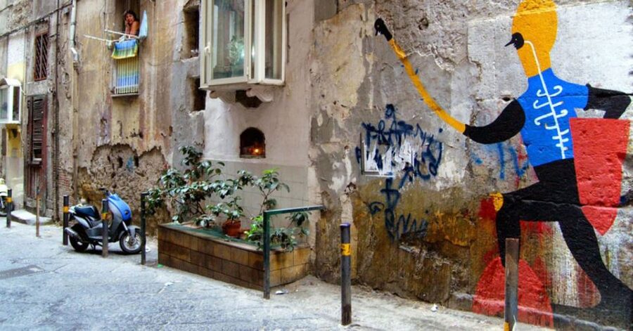 Spanish Streets - Maradona Street Art & Murals - Starting at Toledo Metro and entering the Spanish Quarters