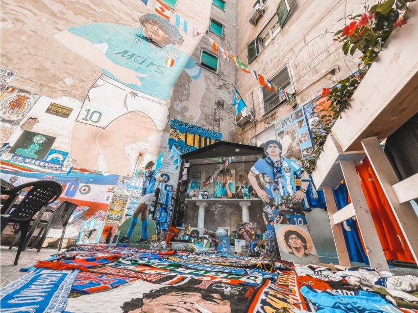 Spanish Streets - Maradona Street Art & Murals - Religious paintings, old palaces, and stories above your head