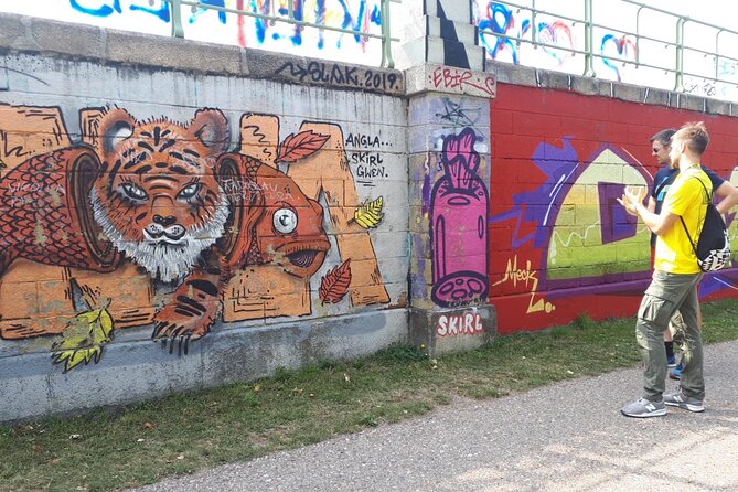 Street Art Tour in Vienna - The Danube Canal is the long middle stretch