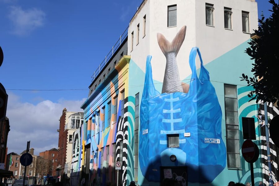Street Art Walking Tour - Project Arts Centre and Crampton Court
