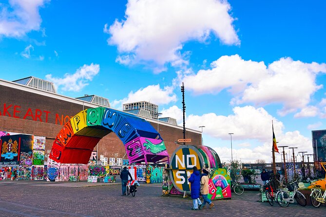 Street Art Walking Tour, private local Dutch guide - The short Central Station stop has a clever payoff