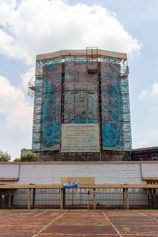 UNAM: Murals & Revolution - The Central Library and its mural-covered exterior