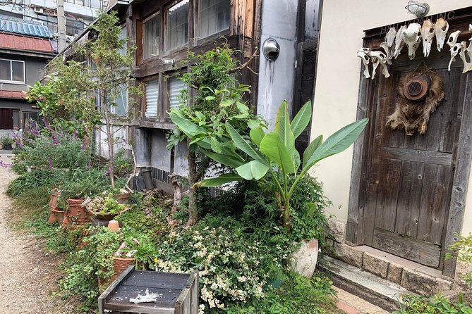 Urban Canvas: Osaka Street Art Bike Tour - Nakazaki-cho, where old buildings meet small creative shops