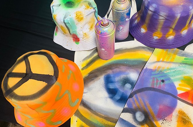 Wynwood Graffiti Spray Paint Station - Handling wet artwork after the session