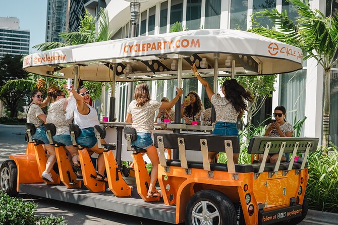 Wynwood Party Bike Happy Hour Crawl - Pedaling into Wynwood’s mural-lined streets