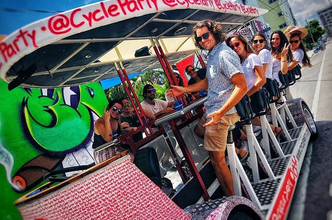 Wynwood Party Bike Happy Hour Crawl - Who will enjoy this most?
